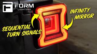 Infinity Mirror & Sequential Turns! A Better JL Tail Light Upgrade by FORM Lighting