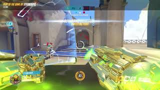 Orisa triple pull on well #POTG #Overwatch #Orisa