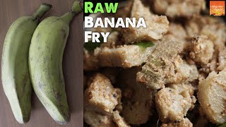 Raw Banana Fry | Aratikaya Fry Recipe | Raw Banana Recipe in Village Style | Village Food Originals