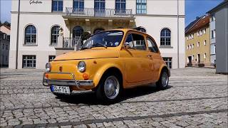 #FIAT 500 Oldtimer "Mr. BIG" NewYork Taxi mieten, Dresden Glashütte