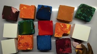 Soft Dyed Fresh Blocks With White Blocks | GymChalk Crushing ASMR By @NagaAsmr  screenshot 2