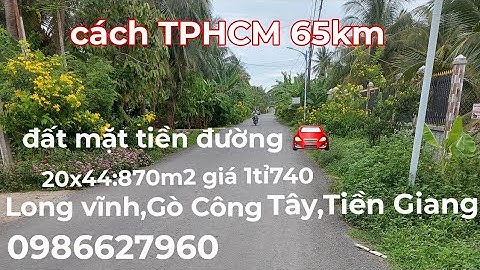 Ms286.(Đã bán)Đất mặt tiền đường 🚘.870m2  giá 1tỉ740.HL16 Long vĩnh,Gò Công Tây,TiềnGiang 0986627960