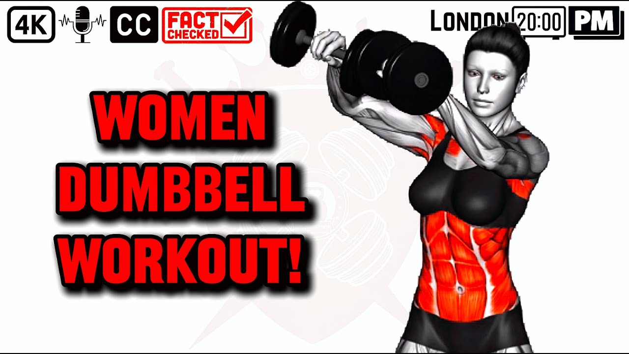 WOMENS FULL BODY DUMBBELL WORKOUT: Burn Fat and Build Muscle! - YouTube