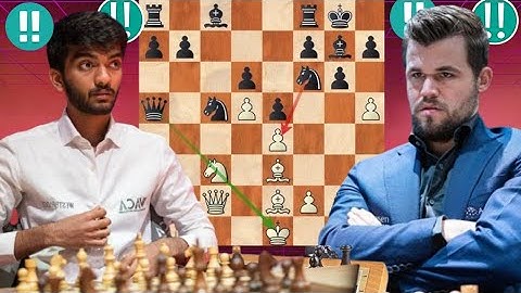 Thinking Chess Game: 100 | Magnus Carlsen vs Gukesh D #chess #chessgrandmaster #chesscom #chessgame 