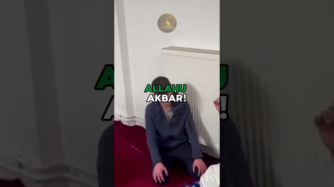 A 14 Old Boy From Ukraine Takes Shahada In Salah Eldin Mosque Gent Belgium On 10th May 2024 