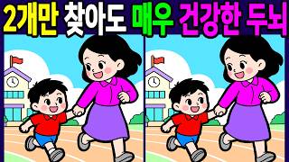 집중력이 좋아지는 다른그림찾기! 생각보다 은근히 헷갈려요 다 찾으면 뇌나이 20살! 【숨은그림찾기/두뇌운동/치매예방/ Find Difference 間違い探し】