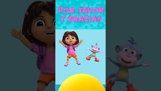 sing & dance w/ dora 🎶 por favor y gracias #shorts