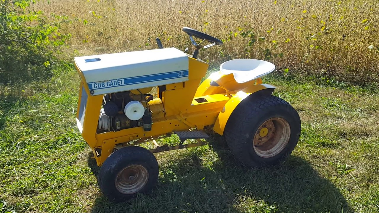 1969 International Cub Cadet Model 72 Garden Tractor Youtube