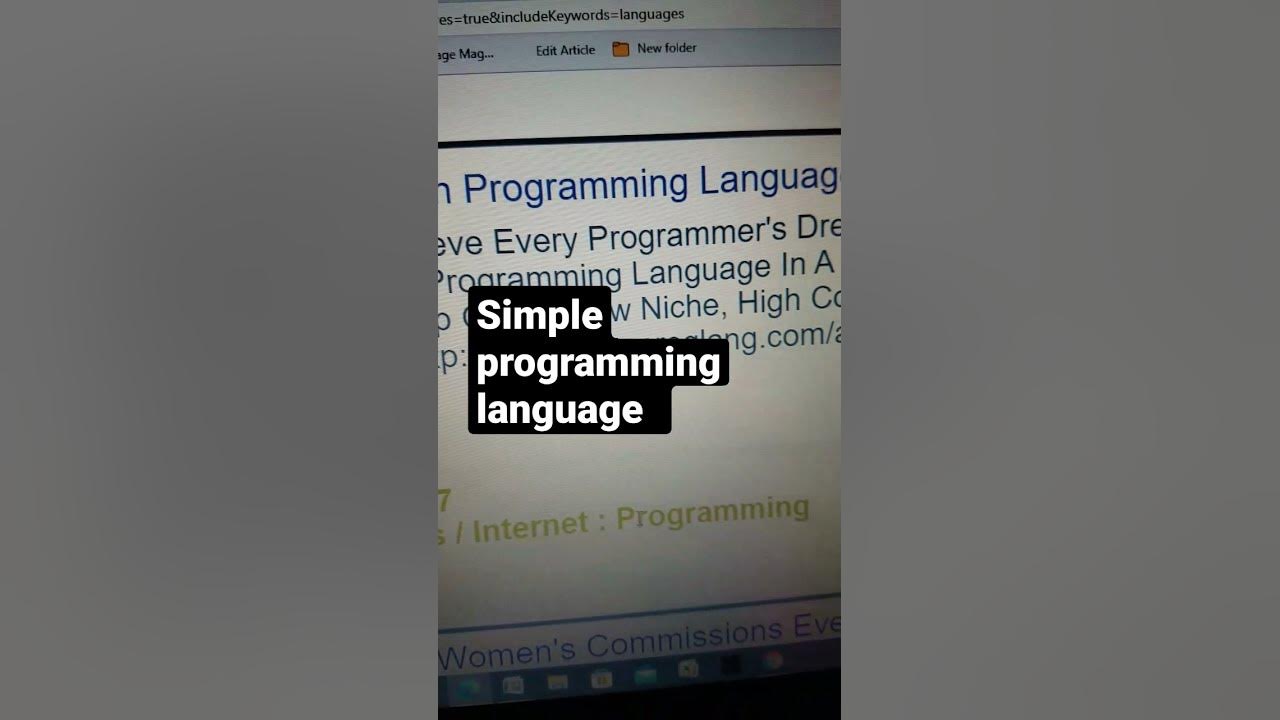 simple programming language, Easy step by step Guide - YouTube