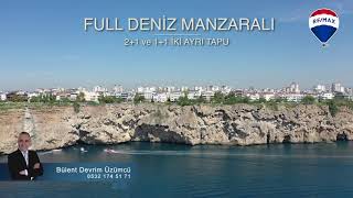 Antalya Lara Caddesi̇ Full Deni̇z Manzarali Satilik 21Ve 11 İki̇ Dai̇re Bi̇rden Tek Fi̇yat 1450000 Tl