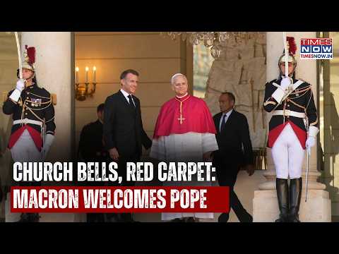 Church Bells Ring: Macron's Grand French Welcome To Pope Leo| Vatican Pontiff's Historic Paris Visit