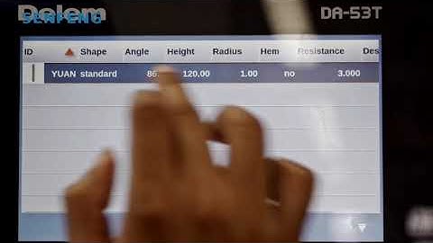 PRESS BRAKE | Delem-53t System Operation Instructions