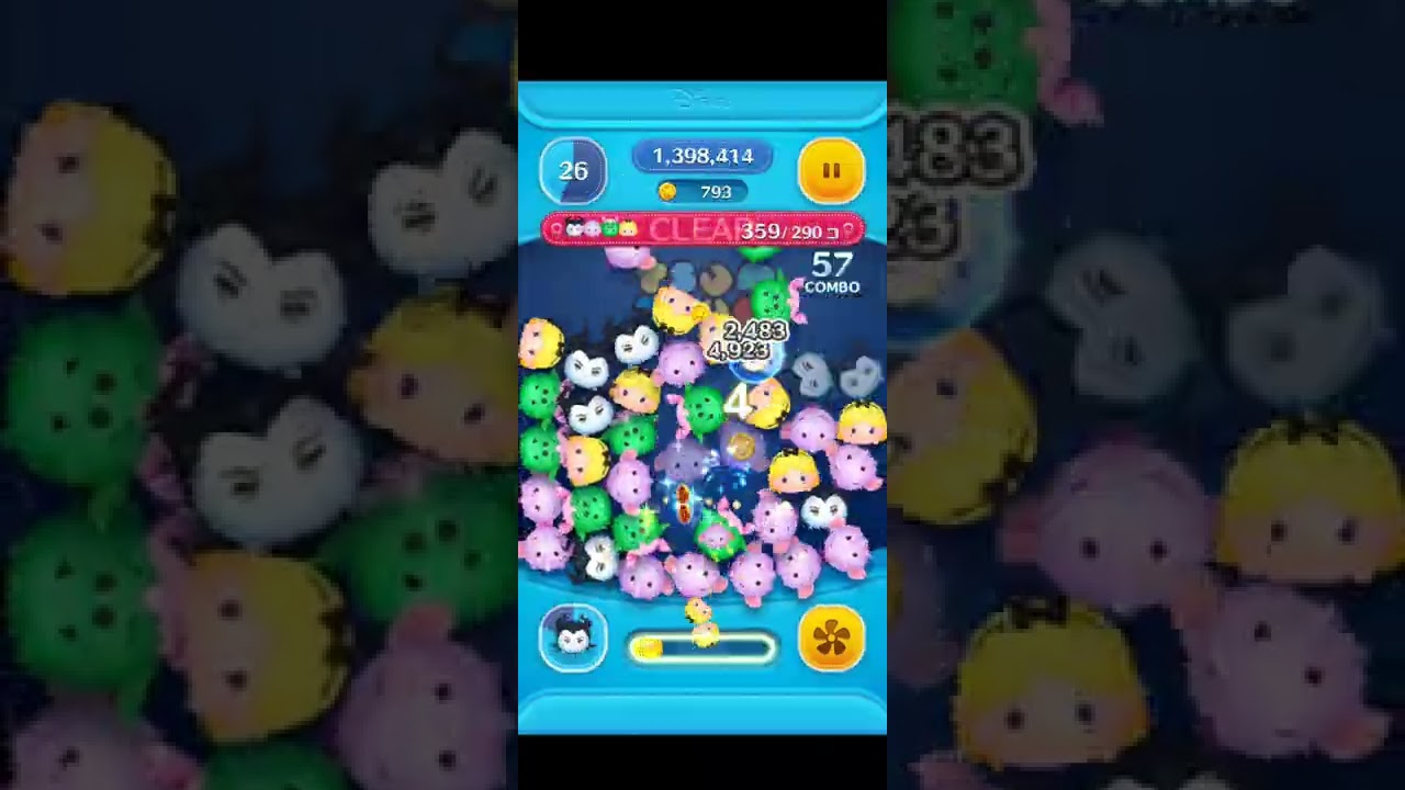 ツムツム】白い手のツムを使って1プレイでツムを290コ消す邪悪な妖精マレフィセント - YouTube