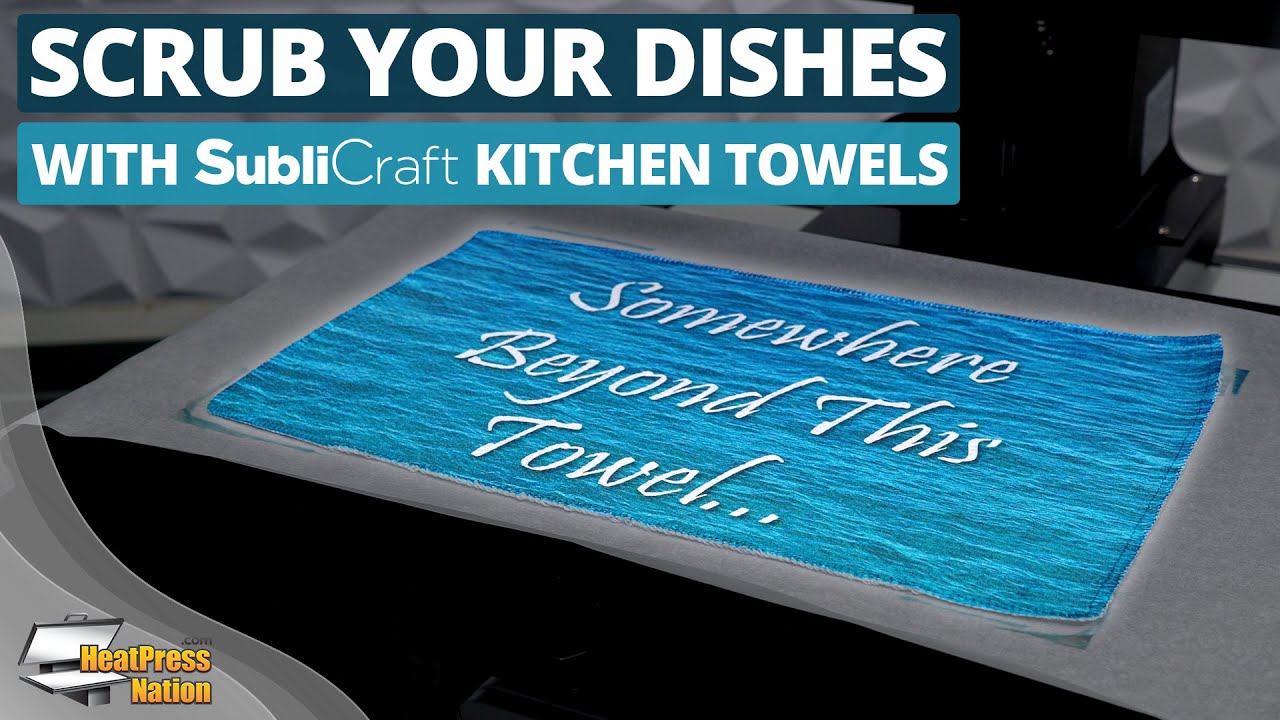 SubliCraft Sublimation Blank Waffle Kitchen Towel - 11 x 18