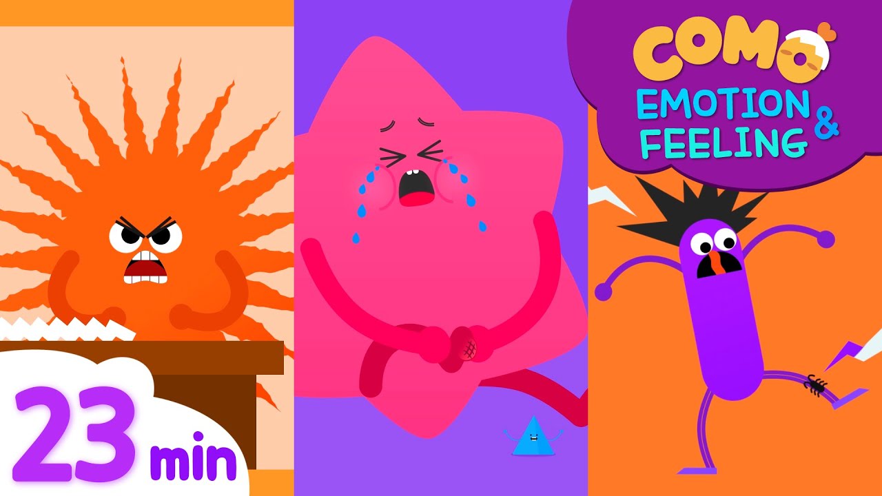 ⁣Emotion & Feeling with Como | Learn emotion 23min | Cartoon video for kids | Como Kids TV