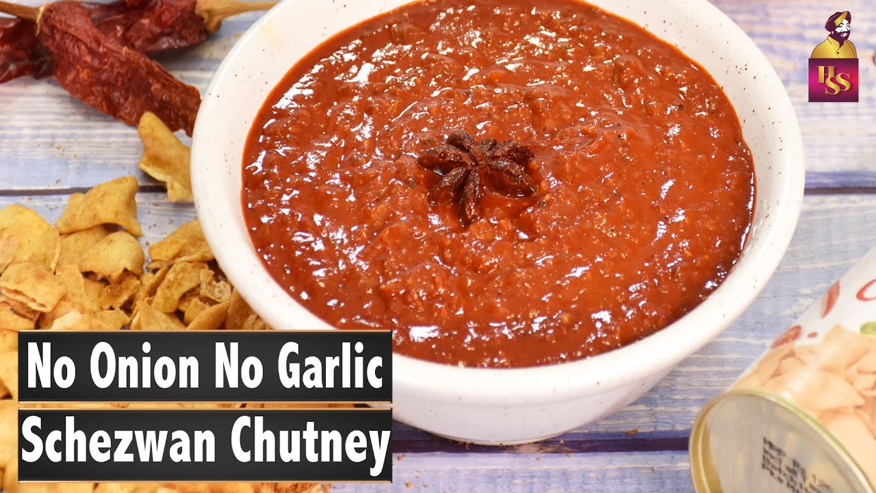 No onion No garlic Schezwan Chutney|Jain Schezwan Chutney|Without Onion garlic Chutney| ChefHarpal | chefharpalsingh