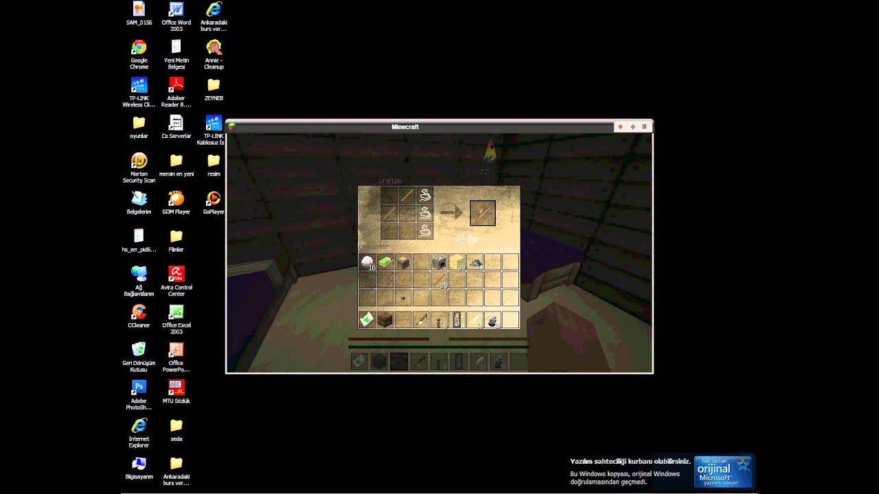 Minecraft yay ok olta ve tnt yapımı - YouTube