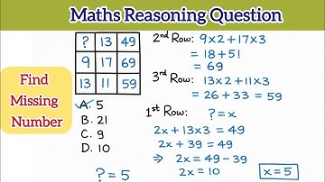 Reasoning Question Math | Find Missing Number | Reasoning Maths | Basic Problems | Easy Maths tricks