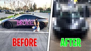 A GOLD DIGGER DESTROYED my BMW I8.. SO I TRANSFORMED IT to THIS!! The PMobile 2.0