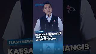 Suara Kaesang Sampai Bergetar Menangis saat Pidato di Rakernas PSI