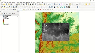 Recortando um raster com Clip Raster by Extent no QGIS