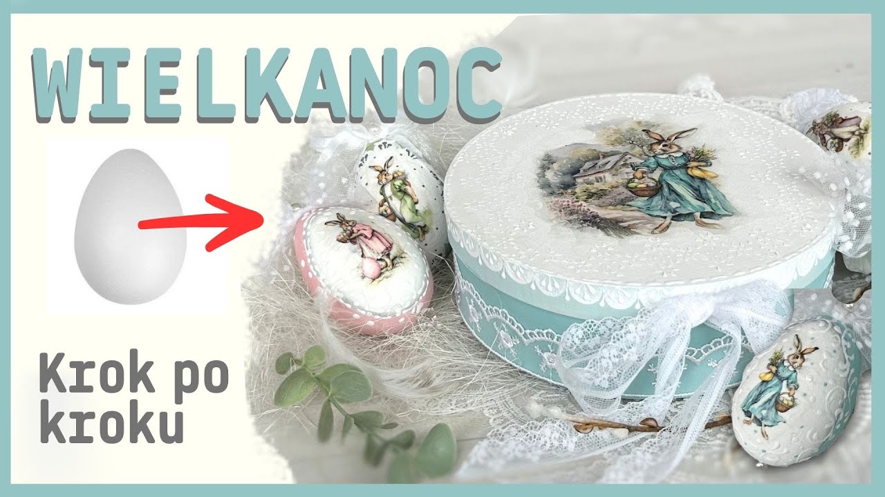 Zestaw wielkanocny  - pisanki w pudełeczku No. 960