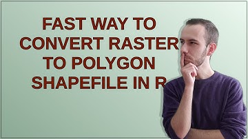 Fast way to convert raster to polygon shapefile in R