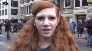 Anti Thatcher Protest at Funeral