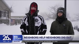 Manitowoc teens brave blizzard to shovel snow for neighbors in need