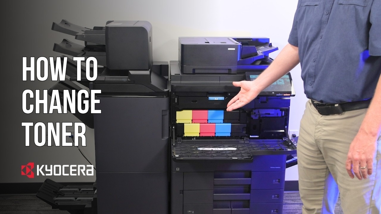 How to Change Toner on Kyocera MZ Nova Series (Dual Toner Copiers Only)