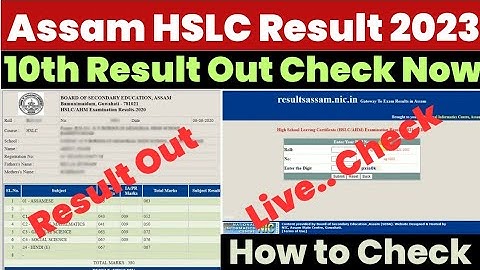 How to Check Assam Hslc Result 2023 ? Assam 10th Result 2023 Kaise Dekhe ?SEBA HSLC Result Link 2023