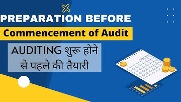 Preparation Before Commencement of Audit ( हिन्दी )