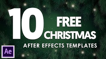 10 Best After Effects Christmas Templates Free Download