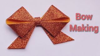 DIY Bow / Bow Making Idea 💡 / How To Make Bow / Bow Making Tutorial