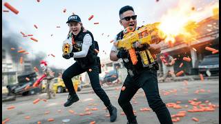 LTT Films : Silver Flash Confronts Crimson Veil Operatives In Intense Nerf Guns Crime Showdown