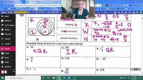 Algebra 2- Real Numbers and Properties