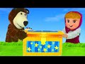 Masha and the Bear Toys: Playhouse & Dolls Surprise for Kids