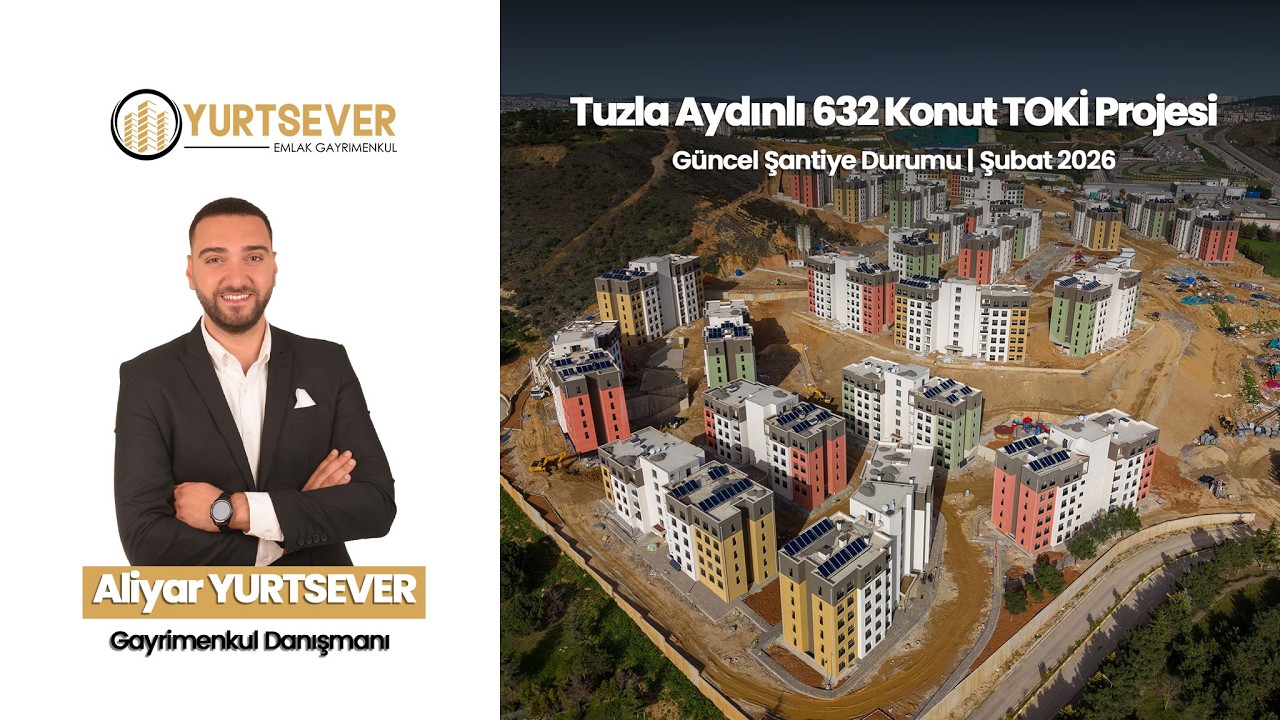 TUZLA AYDINLI 632 KONUT PROJESİ SON GÜNCEL HALİ #632toki