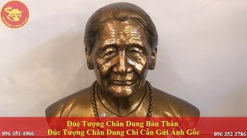 Ngạc Nhiên Khi Đúc Tượng Chân Dung Bán Thân Bằng Đồng Chỉ Từ 1 Tấm Ảnh Khách Hàng Gửi Giống 95%