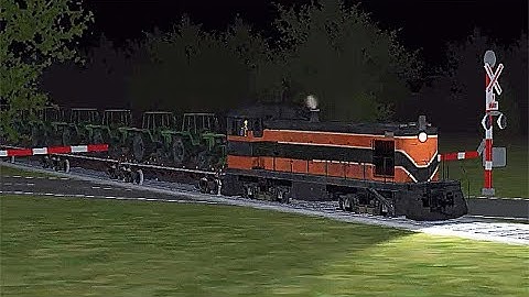 Train Sim - American Midwest Using ALCO S3 at Night - Simulasi Kereta Api