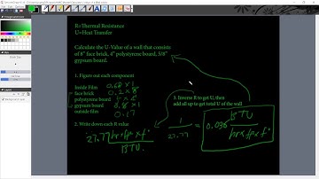 How to calculate U Value of a wall