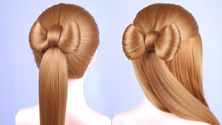 Half-up Hair Bow Cute Hair Tutorial | Easy And Unique Hairstyle For Wedding And Prom
