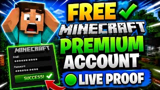 How To Get Free MINECRAFT PREMIUM ACCOUNT 🤑 With Live Proof