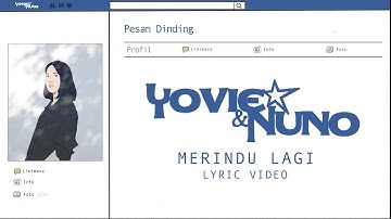 Yovie & Nuno - Merindu Lagi (Pada Kekasih Orang) (Official Lyric Video)