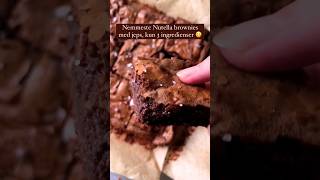 3 eggs, flour and nutella cake food shorts