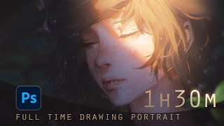 1h30m realtime drawing portrait