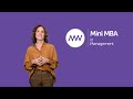 Welcome to the Mini MBA in Management: An insight