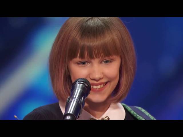 America's Got Talent 2016 Audition - Grace VanderWaal 12 Year Old Ukulele Player Golden Buzzer class=