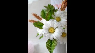 МК Ромашка из холодного фарфора🌸 Cold Porcelain Chamomile. screenshot 2