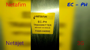 Netafim :Netajet 3G  transmettre EC& PH